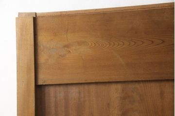 アンティークの蔵戸をリペア&カスタム!鍵穴を塞ぎ、裏面の閂を釘止め。外部用の塗料で仕上げ。(玄関戸、玄関ドア、引き戸)