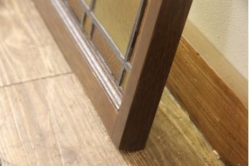 ステンドグラス明かり取りの見た目を変えずに綺麗にリペア!枠の欠損した部分を新規製作し、現状に合わせて着色。(欄間、建具、明り取り)