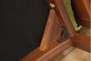 ビンテージのチェア4脚セットをリペア&カスタム!座面を張り替え、木部は1トーン落ち着いた色味に着色仕上げ。(ダイニングチェア、椅子、ヴィンテージ、北欧)