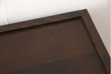 北海道民芸家具のサイドキャビネットをリペア&カスタム!高品質リペアを施し、新たに台輪を取り付け。(サイドボード、収納棚、戸棚、本箱、ブックケース)