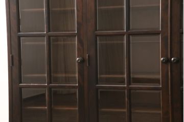 北海道民芸家具のサイドキャビネットをリペア&カスタム!高品質リペアを施し、新たに台輪を取り付け。(サイドボード、収納棚、戸棚、本箱、ブックケース)