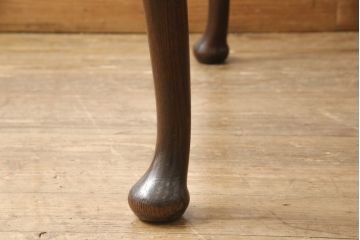 イギリスアンティークのテーブルの見た目を変えずに綺麗にリペア!1トーン落ち着いた色味に着色し、ワックス塗装仕上げ。(エクステンションテーブル、ダイニングテーブル、拡張式テーブル)