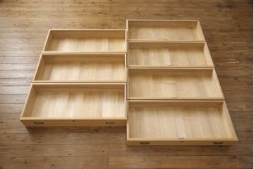 加茂総桐箪笥をリペア&カスタム!当店オーダー家具を参考にした木地色仕上げ。(総桐たんす、総桐箪笥、胴丸、衣装箪笥、収納タンス、整理箪笥、和たんす、引き出し、チェスト)