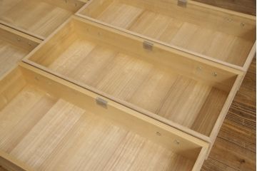 加茂総桐箪笥をリペア&カスタム!当店オーダー家具を参考にした木地色仕上げ。(総桐たんす、総桐箪笥、胴丸、衣装箪笥、収納タンス、整理箪笥、和たんす、引き出し、チェスト)