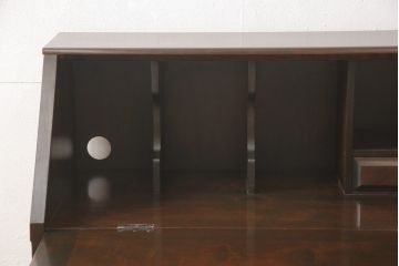 ライティングビューローをリペア&カスタム!ご希望に合わせて2か所穴開け加工。(机、在宅ワーク用デスク、ワークデスク、引き出し)