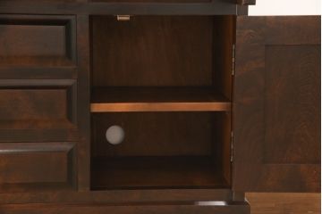 ライティングビューローをリペア&カスタム!ご希望に合わせて2か所穴開け加工。(机、在宅ワーク用デスク、ワークデスク、引き出し)