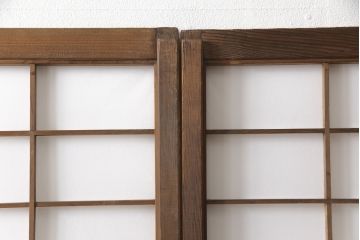 障子戸の見た目を変えずに綺麗にリペア!プラスチック障子に張替え、クリアワックスで仕上げ。(引き戸、建具)