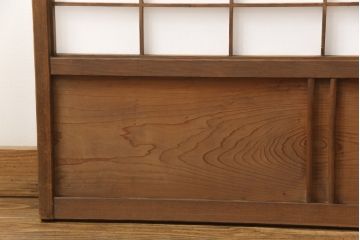 障子戸の見た目を変えずに綺麗にリペア!プラスチック障子に張替え、クリアワックスで仕上げ。(引き戸、建具)