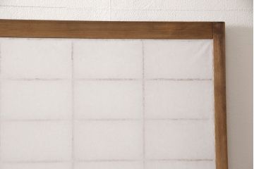 障子戸の見た目を変えずに綺麗にリペア!プラスチック障子に張替え、クリアワックスで仕上げ。(引き戸、建具)