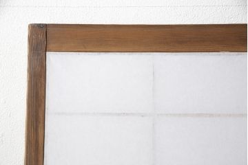 障子戸の見た目を変えずに綺麗にリペア!プラスチック障子に張替え、クリアワックスで仕上げ。(引き戸、建具)