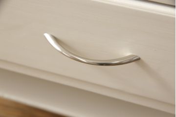 ケビントガラスケースをリペア&カスタム!本体はアンティークホワイトにペイント。(飾り棚、収納棚、陳列棚、キャビネット)