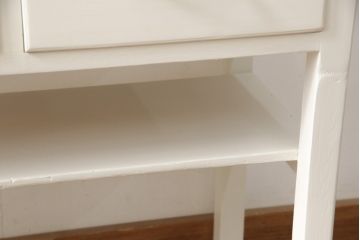 ケビントガラスケースをリペア&カスタム!本体はアンティークホワイトにペイント。(飾り棚、収納棚、陳列棚、キャビネット)