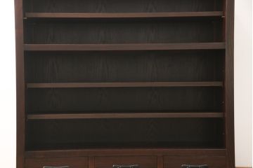 水屋箪笥をリペア&カスタム!上段収納部に栗材にて棚板製作。下段収納部にある棚板2枚を取り外し、新たに製作した棚板に交換。(食器棚、茶箪笥、戸棚、収納棚)