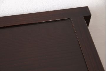 水屋箪笥をリペア&カスタム!上段収納部に栗材にて棚板製作。下段収納部にある棚板2枚を取り外し、新たに製作した棚板に交換。(食器棚、茶箪笥、戸棚、収納棚)