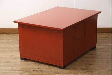 ローデスクをリペア&カスタム!新材にて脚を製作。色味はマットブラックにペイント。(机、在宅ワーク、在宅用センターテーブル)