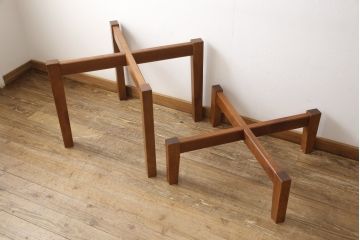 2way丸テーブルの見た目を変えずに綺麗にリペア!脚部のみ修繕・調整。(ちゃぶ台、座卓、カフェテーブル、コーヒーテーブル、サイドテーブル)
