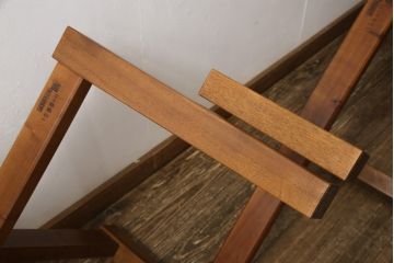 2way丸テーブルの見た目を変えずに綺麗にリペア!脚部のみ修繕・調整。(ちゃぶ台、座卓、カフェテーブル、コーヒーテーブル、サイドテーブル)