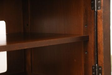 テレビ台をリペア&カスタム!元々ある4つの配線穴を繋いで、長方形の1つの配線へ加工。(ローボード、リビングボード、サイドボード)