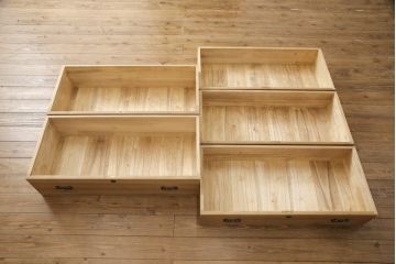総桐箪笥をリペア&カスタム!桐材本来の木目や木色を生かしたナチュラル仕上げ。(桐たんす、和タンス、衣装箪笥、ヴィンテージ)