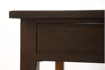 片袖デスクをリペア&カスタム!本体は現状をベースにして1トーン程落ち着いた色味に着色。(ワークデスク、机、在宅ワーク、在宅用)