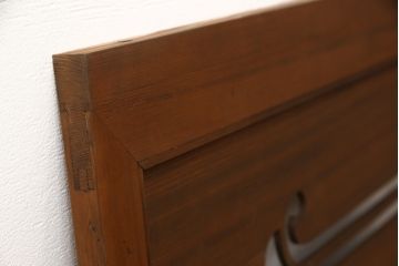 欄間1枚をリペア&カスタム!高さと幅をリサイズし、濃い茶色に着色。(明かり取り、明か取り)