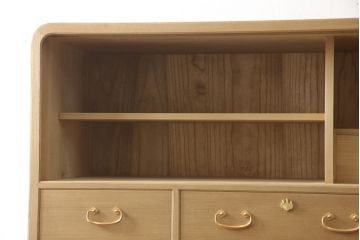 総桐紀州箪笥をリペア&カスタム!本体は蜜蝋ワックスにて木地色仕上げ。(四方丸、胴厚、総桐箪笥、桐たんす、引き出し、チェスト、衣装箪笥)