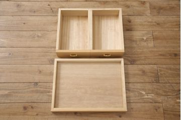 総桐紀州箪笥をリペア&カスタム!本体は蜜蝋ワックスにて木地色仕上げ。(四方丸、胴厚、総桐箪笥、桐たんす、引き出し、チェスト、衣装箪笥)