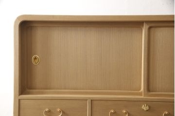 総桐紀州箪笥をリペア&カスタム!本体は蜜蝋ワックスにて木地色仕上げ。(四方丸、胴厚、総桐箪笥、桐たんす、引き出し、チェスト、衣装箪笥)