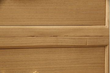 総桐紀州箪笥をリペア&カスタム!本体は蜜蝋ワックスにて木地色仕上げ。(四方丸、胴厚、総桐箪笥、桐たんす、引き出し、チェスト、衣装箪笥)