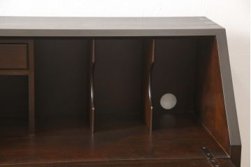 L型ビューローをリペア&カスタム!指定の位置に配線穴開け加工。(チェスト、引き出し、ヴィンテージ)