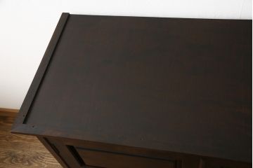 和タンスをリペア&カスタム!上段は台輪を、下段は天板を製作してそれぞれ取り付け。(チェスト、引き出し、洋服タンス)