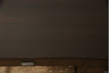 片袖デスクの見た目を変えずに綺麗にリペア!現状をベースに1トーン程落ち着いた色味に着色。(ワークデスク、机、在宅ワーク、在宅用)