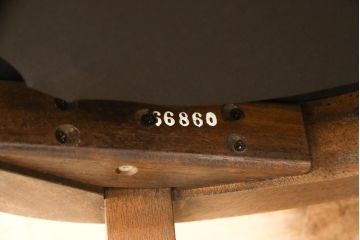 ダイニングチェア6脚セットをリペア&カスタム!座面をご希望の生地に張り替え。同生地・同系色の生地にてパイピングを取付け。(イス、椅子、アームチェア)
