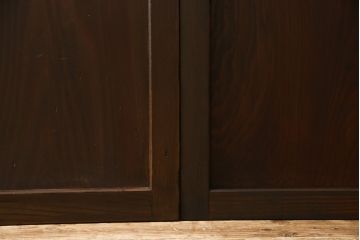 格子帯戸4枚をリペア&カスタム!葵戸引手を取り付け、色味は当店商品を参考に着色。(板戸、引き戸、建具)