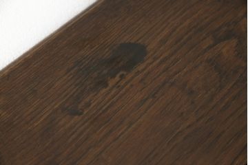 ロールトップデスクをリペア&カスタム!鍵穴に埋木処置をし、背板の加工、真鍮のキャスターを取り付け。現状の雰囲気を残した色味に着色。(机、在宅ワーク、在宅用両袖机、在宅ワーク、在宅用ワークデスク)