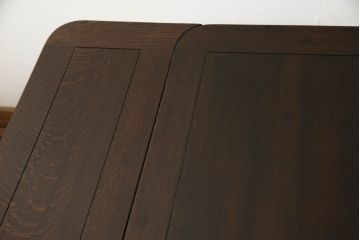 ドローリーフテーブルをリペア&カスタム!ご要望の高さに脚をカットし、補修箇所・本体は現状の色味を活かし統一して着色。(ダイニングテーブル、食卓、エクステンションテーブル、拡張式テーブル)
