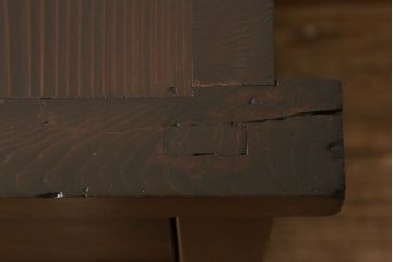 水屋箪笥サイドボードをリペア&カスタム!天板裏の補強をし、現状のお品物に合わせて1トーン程落ち着いた色に着色。(収納棚、戸棚、テレビ台、ローボード)