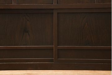 水屋箪笥サイドボードをリペア&カスタム!天板裏の補強をし、現状のお品物に合わせて1トーン程落ち着いた色に着色。(収納棚、戸棚、テレビ台、ローボード)