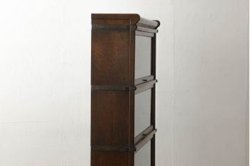 スタッキングブックケースをリペア&カスタム!3段から4段の造りに。色味は本体の色味に合わせ着色。(本箱、収納棚、戸棚、飾り棚)