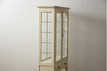 ケビントガラスケースをリペア&カスタム!錠と鍵を使用できるように加工。(飾り棚、陳列棚、収納棚、キャビネット)