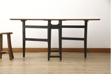 バタフライテーブルをリペア&カスタム!希望に合わせて脚をカット。(拡張式テーブル、ダイニングテーブル、ヴィンテージ)