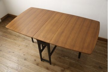バタフライテーブルをリペア&カスタム!希望に合わせて脚をカット。(拡張式テーブル、ダイニングテーブル、ヴィンテージ)