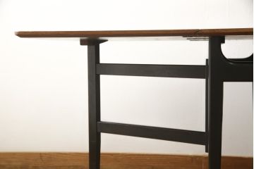 バタフライテーブルをリペア&カスタム!希望に合わせて脚をカット。(拡張式テーブル、ダイニングテーブル、ヴィンテージ)