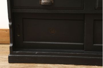 ライティングビューローをリペア&カスタム!ビューローの象嵌部分はペイントせず元の色味をベースに着色し、本体はマットブラックに着色。(簿記机、在宅ワーク、在宅用ワークデスク)