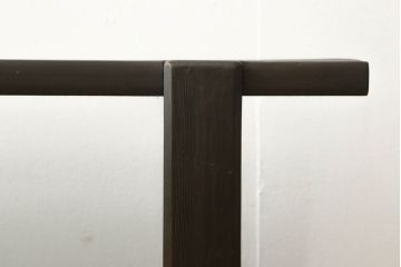 ロータイプ飾り棚をリペア&カスタム!下段背面に配線用の穴開け加工。取り外し可能な棚板を製作し、棚板の配線通し加工。(テレビ台、飾り台、ローボード、ヴィンテージ)