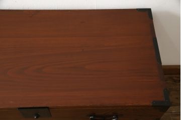 時代箪笥をリペア&カスタム!上段・下段にわけそれぞれ脚を取り付け。(和タンス、チェスト、収納箪笥、引き出し)