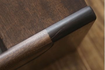ソファベッドをリペア&カスタム!現状の塗装を剥離、シール剥がし、オイルフィニッシュにて仕上げ。(3人掛けソファ、3P、ソファベンチ、ヴィンテージ)