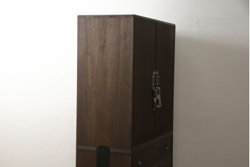 総桐箪笥をリペア&カスタム!色味は当店オーダー家具を参考にチェスナット系に着色。 (並厚、桐たんす、着物箪笥、和タンス、衣装箪笥、引き出し)