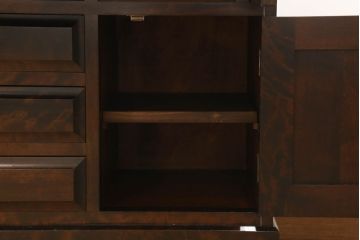 ライティングビューローをリペア&カスタム!指定箇所に配線用の穴開け加工。(机、在宅ワーク、在宅用、引き出し、ワークデスク)