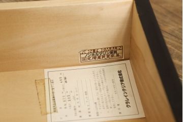 ライティングビューローをリペア&カスタム!指定箇所に配線用の穴開け加工。(机、在宅ワーク、在宅用、引き出し、ワークデスク)